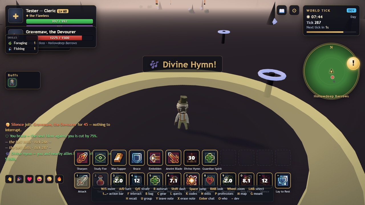 Cleric in Hollowdeep Barrows