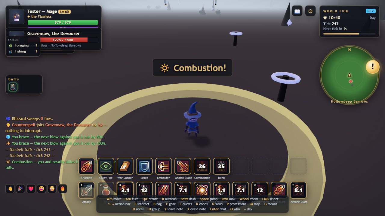 Mage in Hollowdeep Barrows