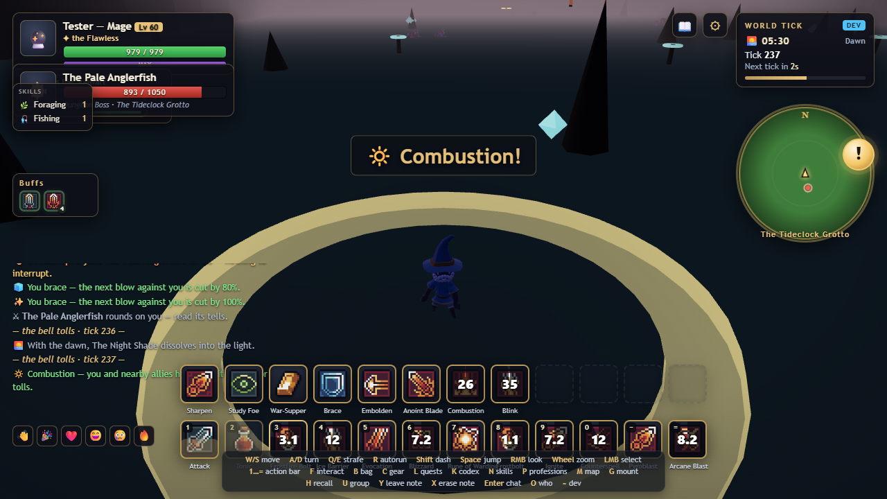 Mage in The Tideclock Grotto