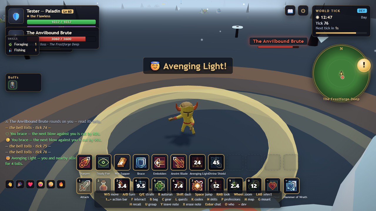 Paladin in The Frostforge Deep