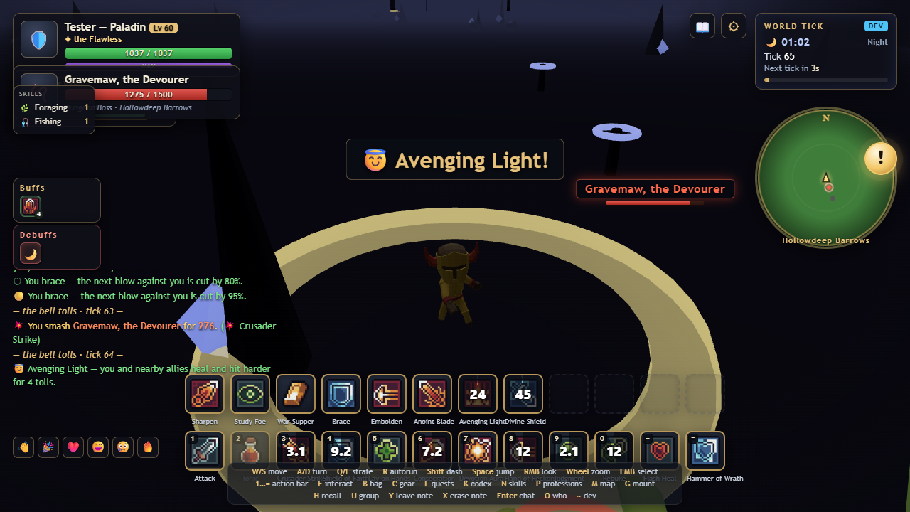 Paladin in Hollowdeep Barrows