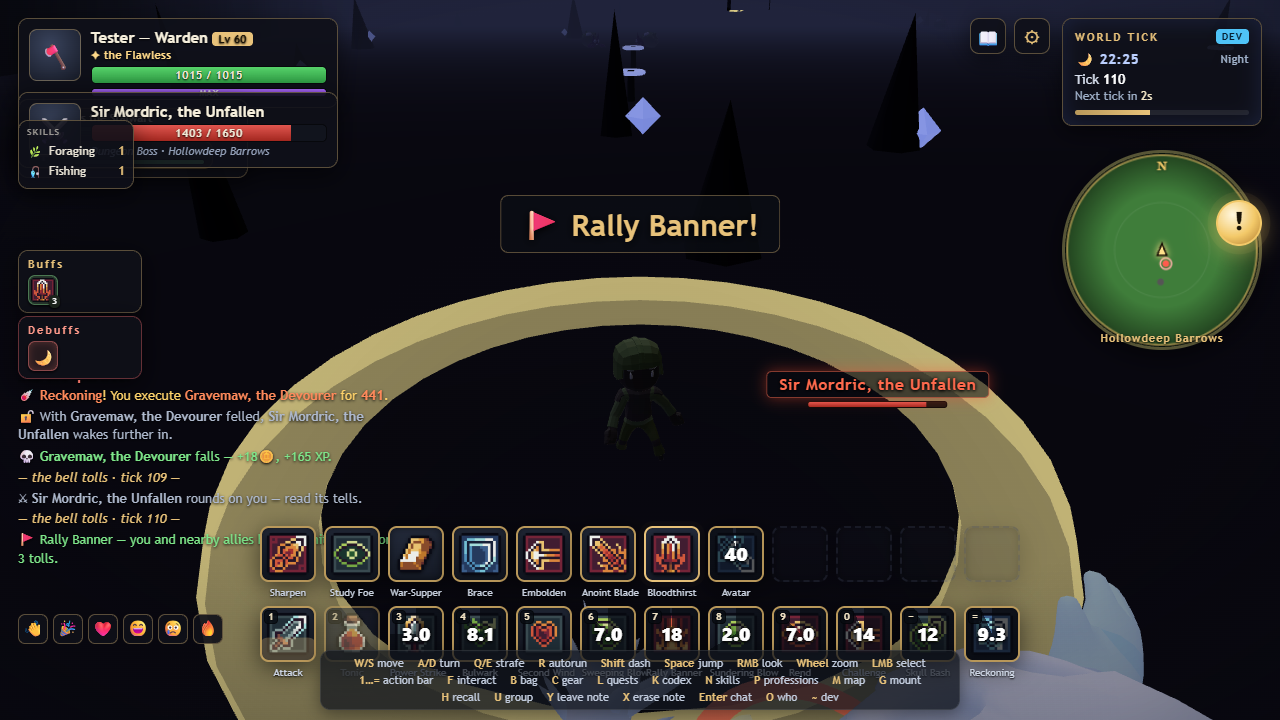 Warden in Hollowdeep Barrows